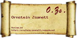 Ornstein Zsanett névjegykártya